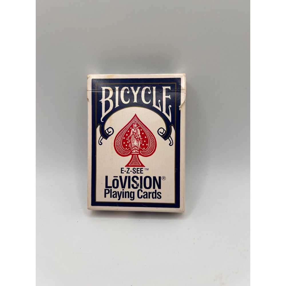 Bicycle LoVision Playing Cards E-Z See Large Print Cards Open Pack Complete